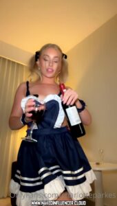 Charlotte Parkes Glamour Model French Maid Adult Model